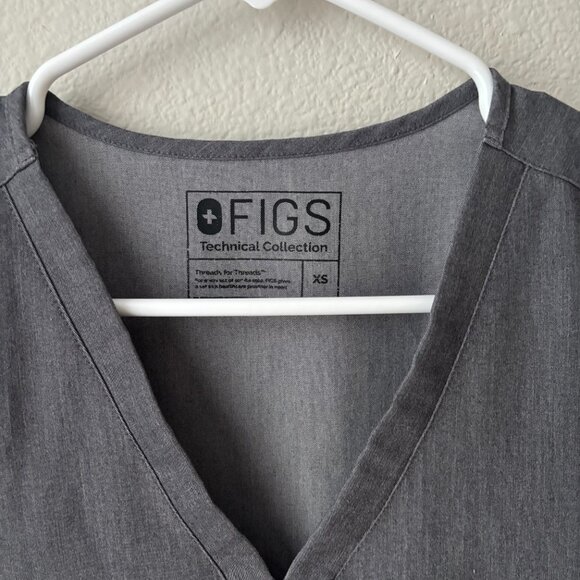 Figs Casma 3 Pocket Scrub top size XS Graphite - Picture 3 of 4
